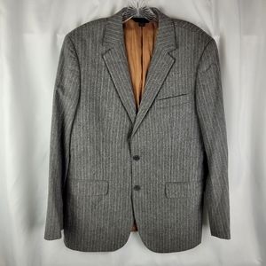 Max Davoli Baroni Guabello Grey Stripe Wool Cashmere Blazer Jacket Men Size 40R